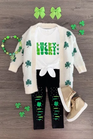 "Lucky" Four-Leaf Clover Legging Set