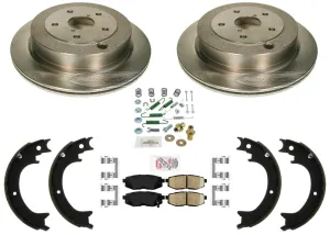 Rear Disc Brake Rotor Brake Pads Parking Brake Shoes For Subaru B9 Tribeca