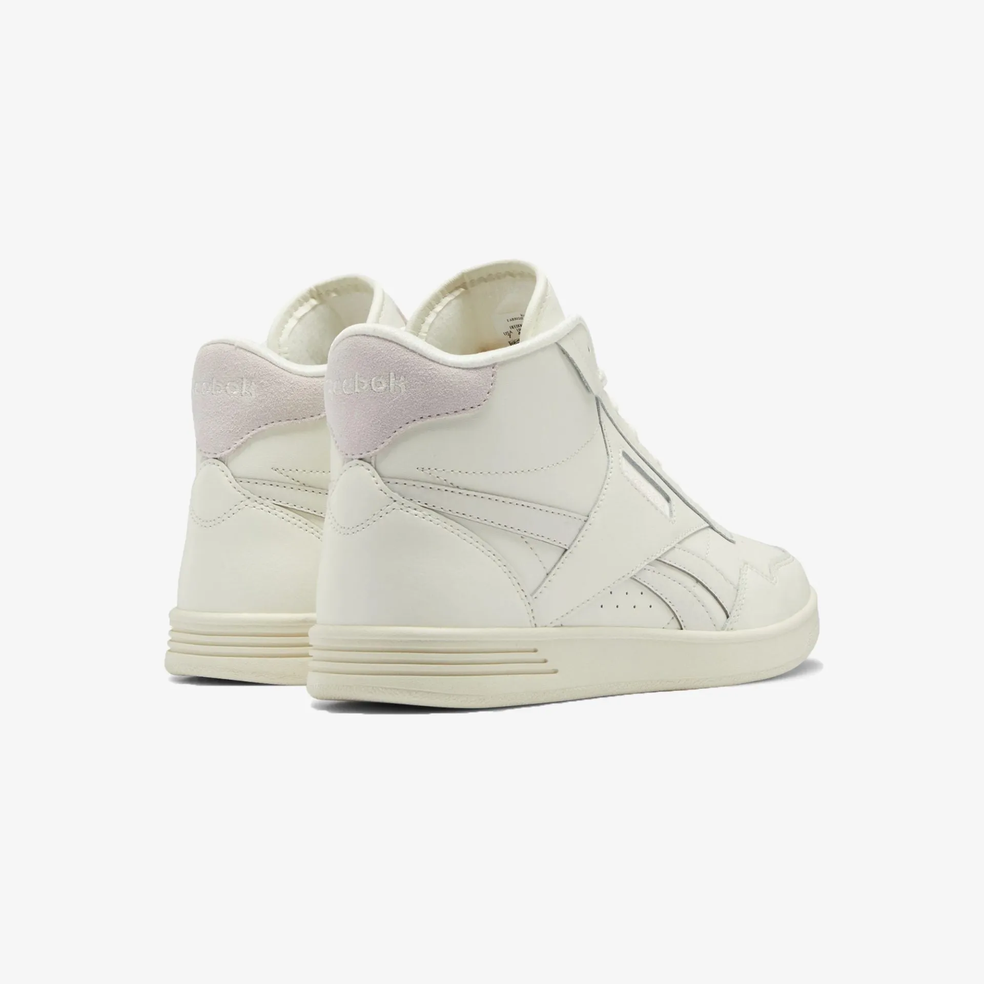 Reebok | CLUB HIGH TOP  { CHALK / PORCELAIN PINK