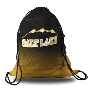 Salt Lake Metro Oversized Premium Cinch Bag with Zip Pocket and Personalization