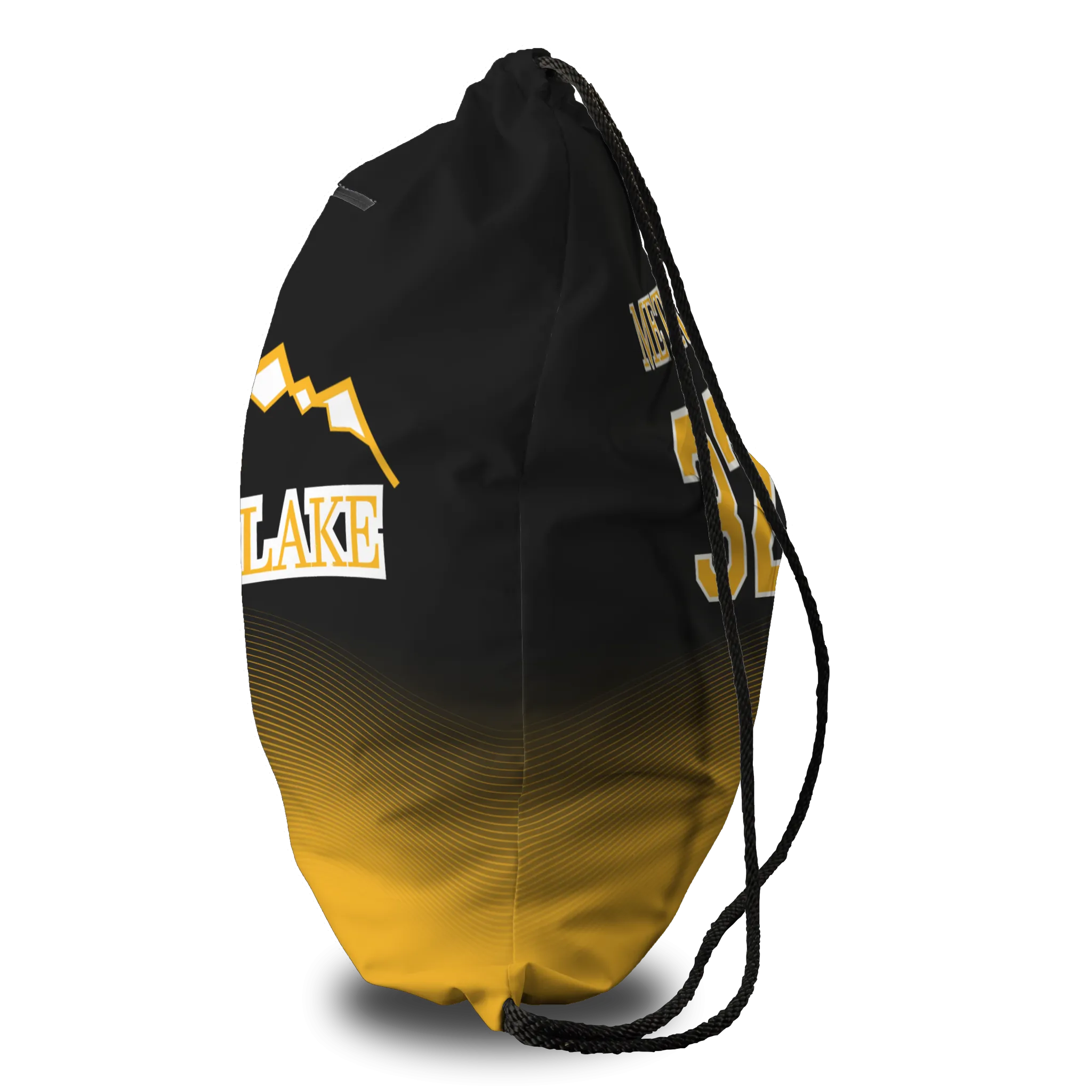 Salt Lake Metro Oversized Premium Cinch Bag with Zip Pocket and Personalization