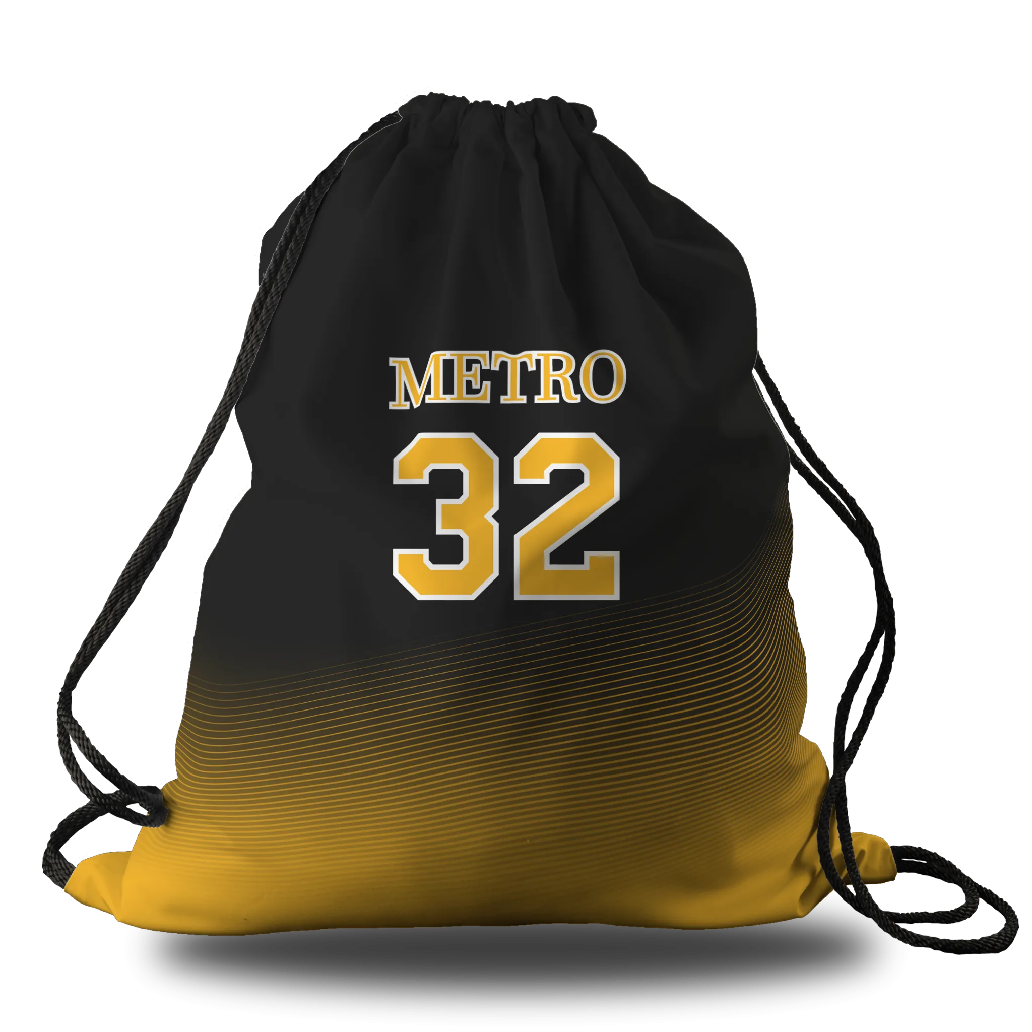 Salt Lake Metro Oversized Premium Cinch Bag with Zip Pocket and Personalization