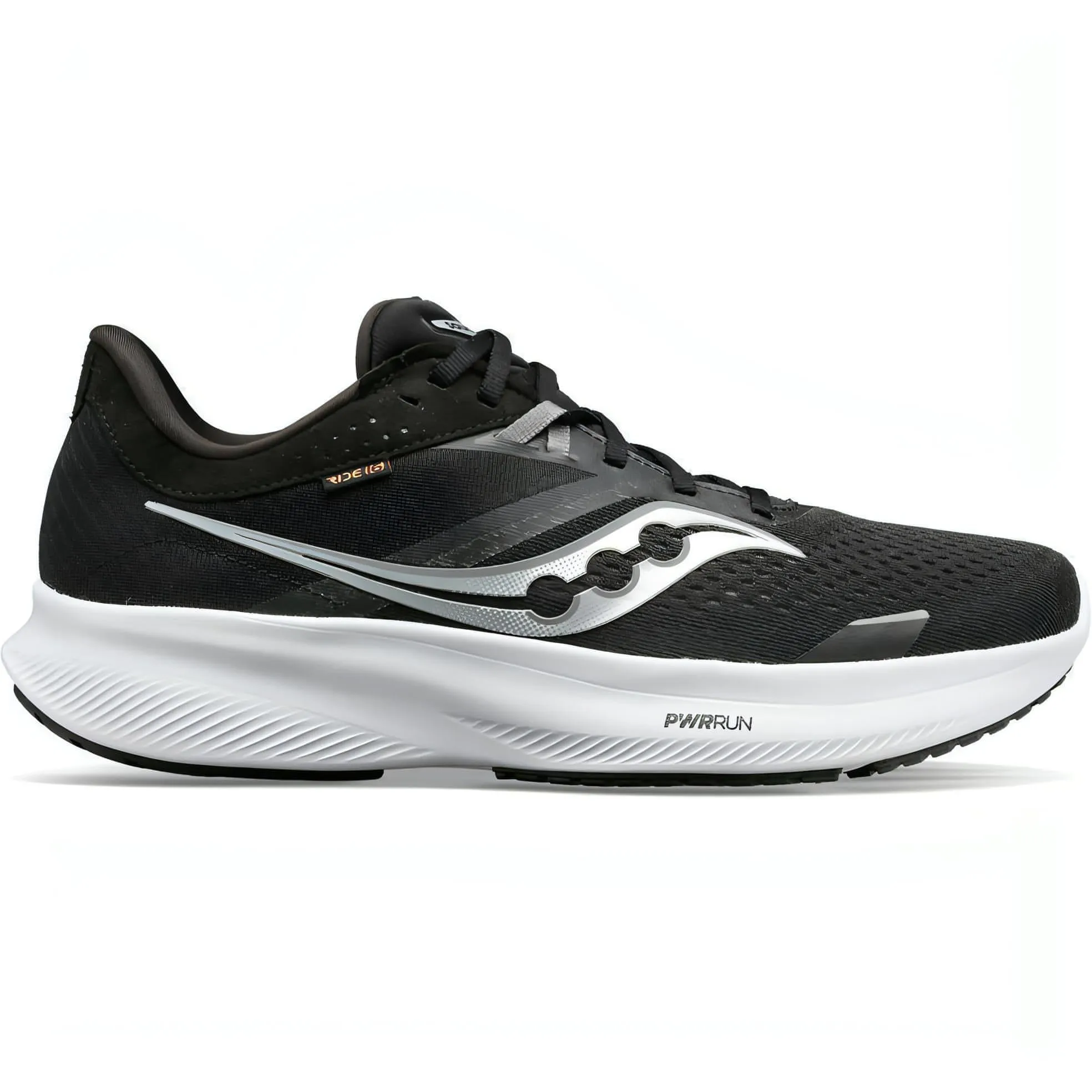 Saucony Ride 16 WIDE FIT Mens Running Shoes - Black