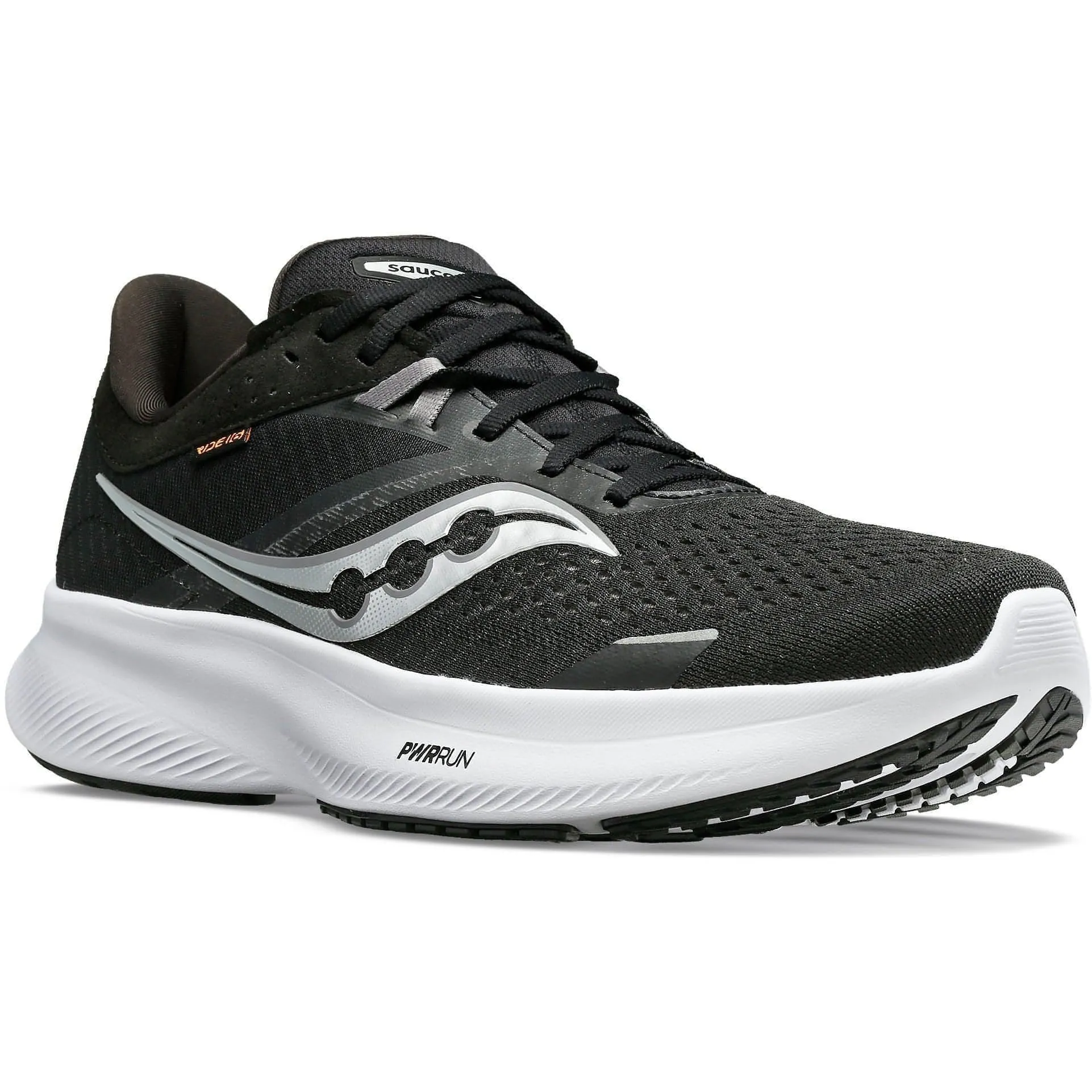 Saucony Ride 16 WIDE FIT Mens Running Shoes - Black