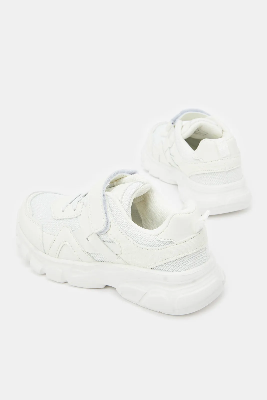 Senior Boys White Chunky Sneaker