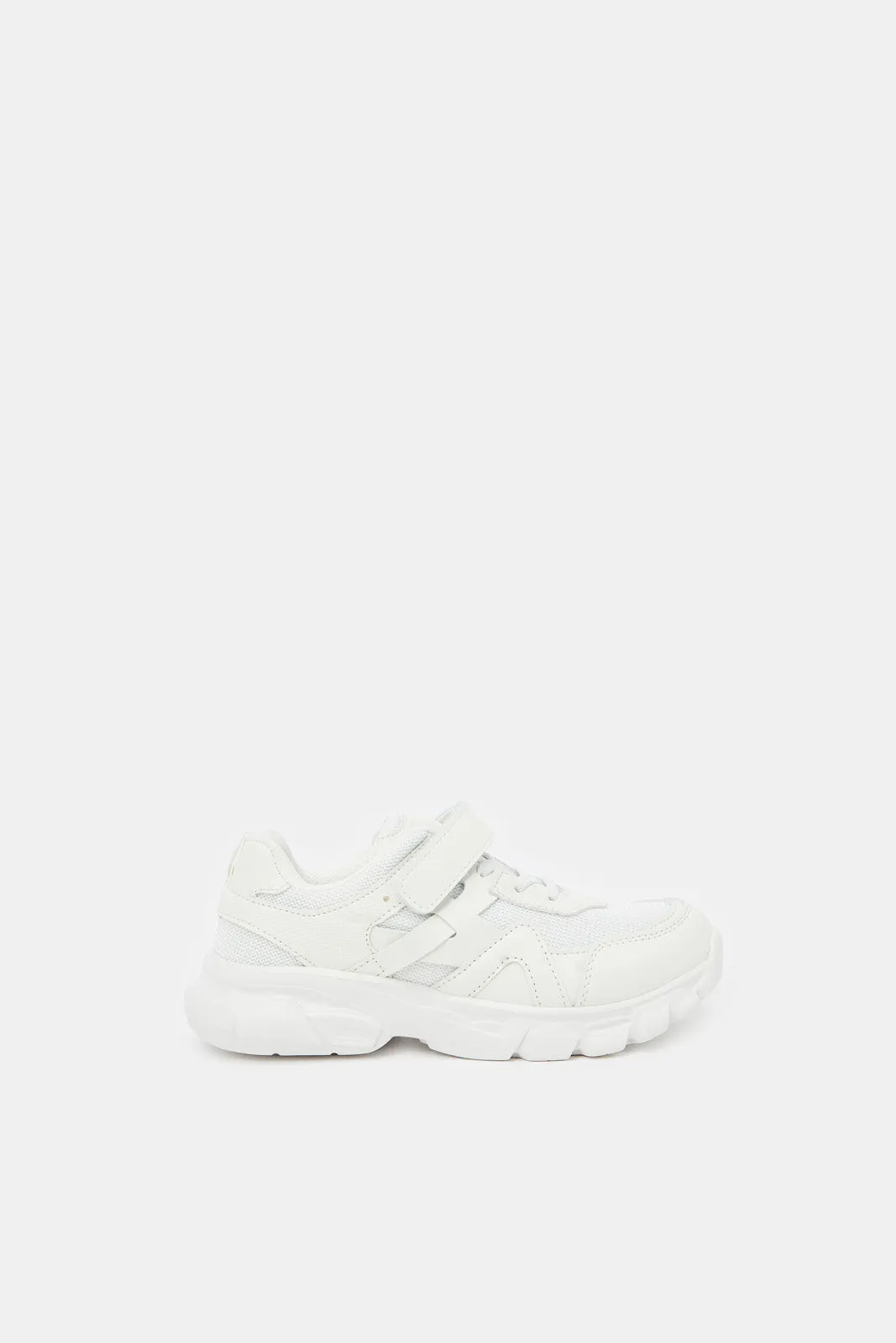 Senior Boys White Chunky Sneaker