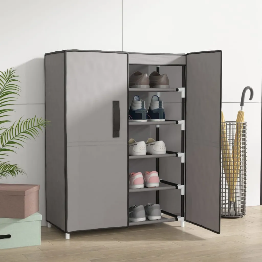 Shoe Cabinet Grey 60x28x90 cm Fabric