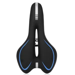 Silicone Bicycle Seat Mountain Bike Saddle Seat Cushion Comfortable Bicycle Accessories Equipment(Blue)