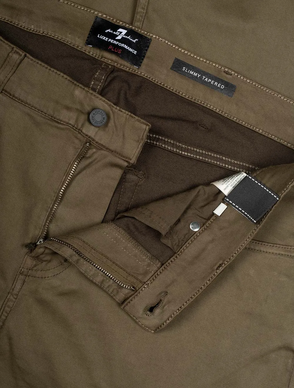 Slimmy Tapered Luxe Performance Plus Color Army Green