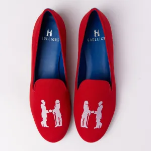 Slipper in Red with White Logo