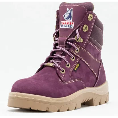 Steel Blue Women's Southern Cross Side Zip Steel Toe Work Boot - Purple - 892861