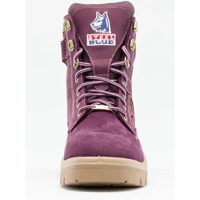 Steel Blue Women's Southern Cross Side Zip Steel Toe Work Boot - Purple - 892861