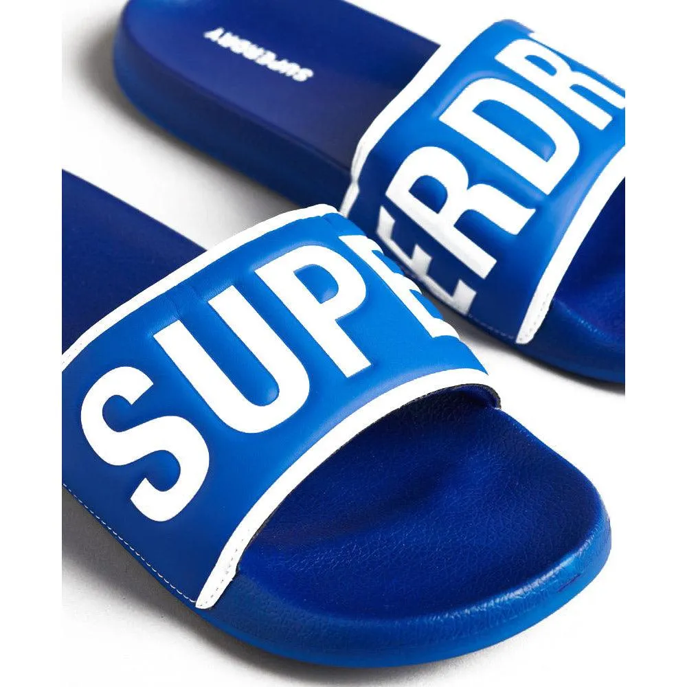 Superdry Mens Code Core Pool Slide Royal/Optic