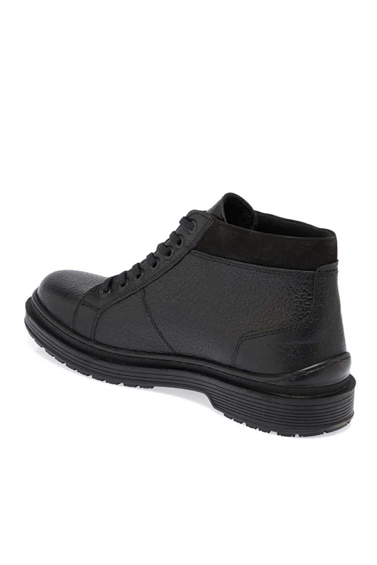 Tergan Men's Black Leather Casual Boots