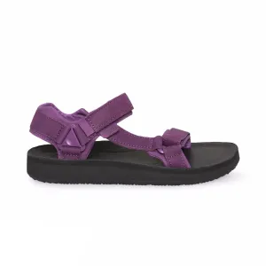 Teva Original Universal Premier Leather Dark Purple Sandals