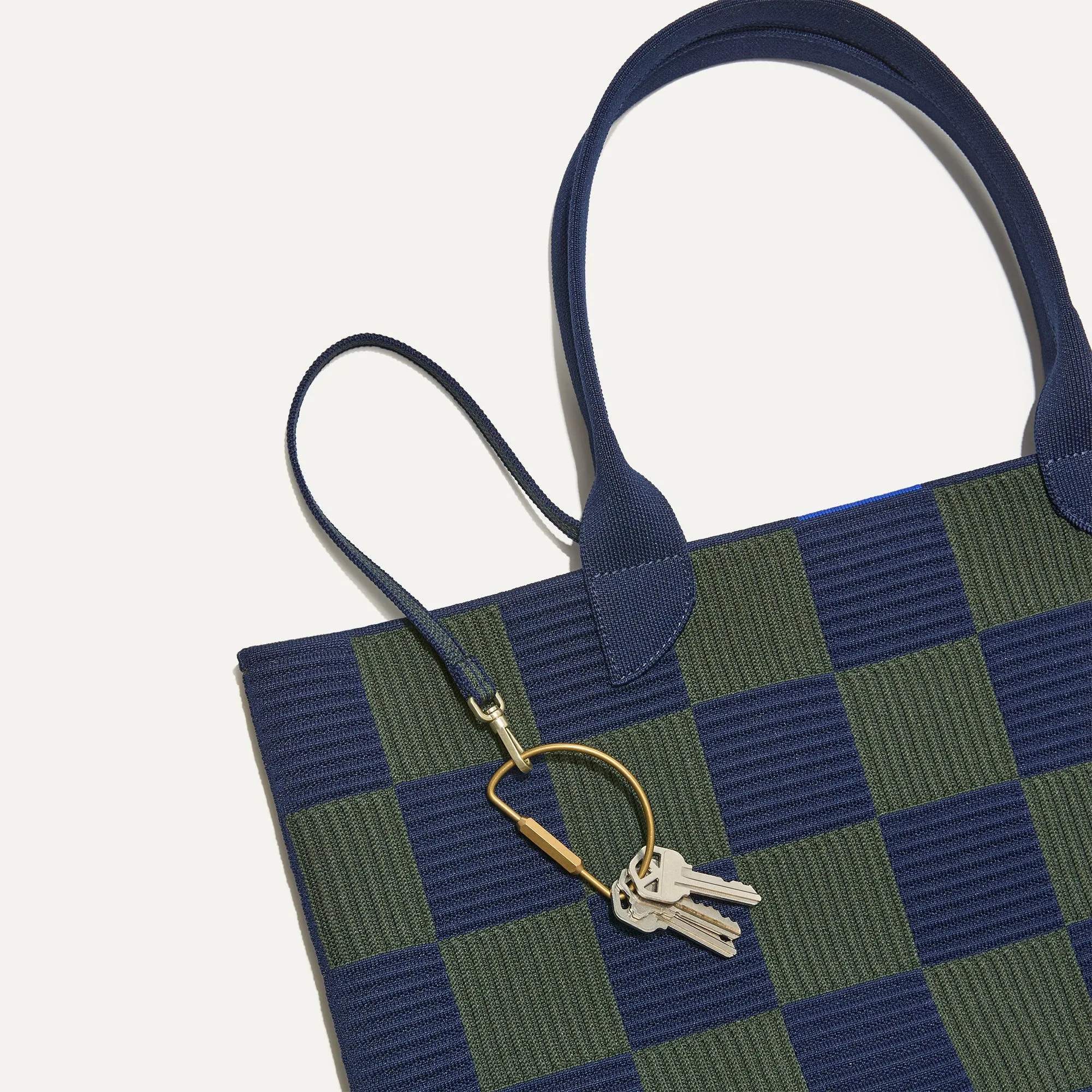 The Lightweight Tote - Checker Blue