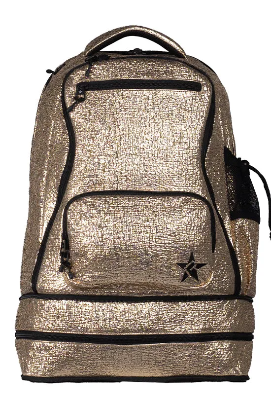 Tinsel in Gold Rebel Dream Bag Plus with Black Zipper