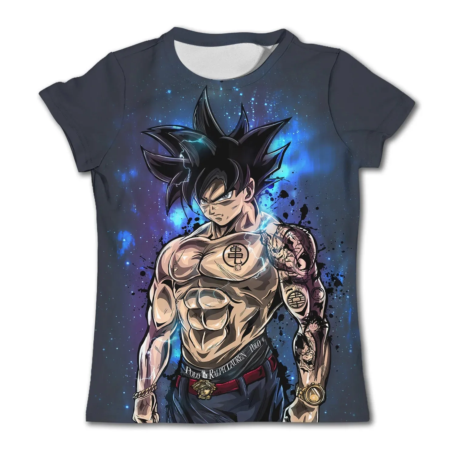 Top Clothes For Children Boys Dragon Ball T-shirt Men's Casual Short Sleeved Anime Cosplay Kids T Shirts Oversized Clothing Tee