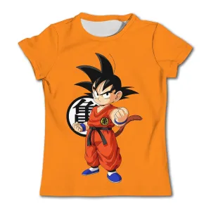 Top Clothes For Children Boys Dragon Ball T-shirt Men's Casual Short Sleeved Anime Cosplay Kids T Shirts Oversized Clothing Tee