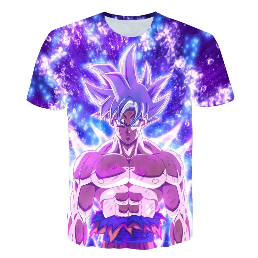 Top Clothes For Children Boys Dragon Ball T-shirt Men's Casual Short Sleeved Anime Cosplay Kids T Shirts Oversized Clothing Tee