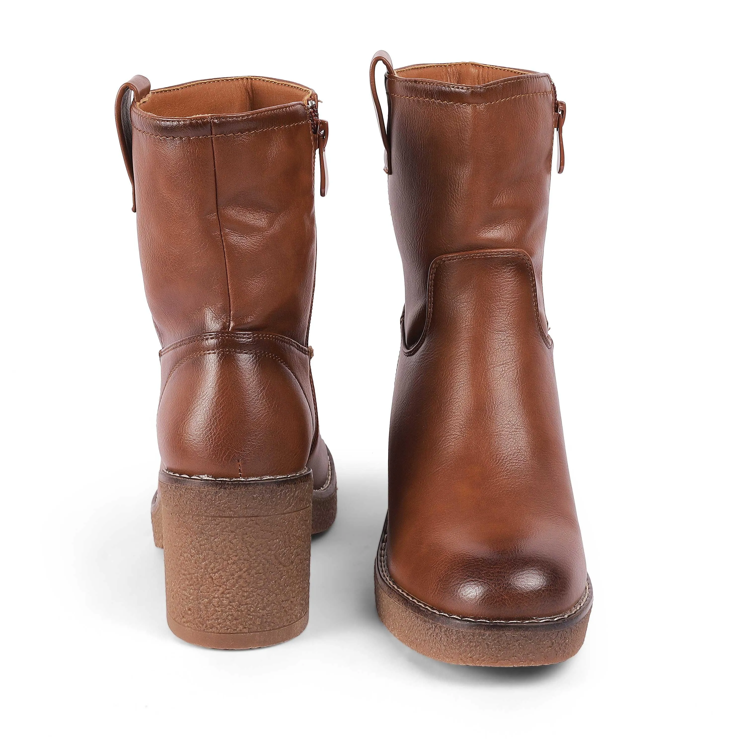 Tresmode Gallen Camel Women's Ankle-length Boots