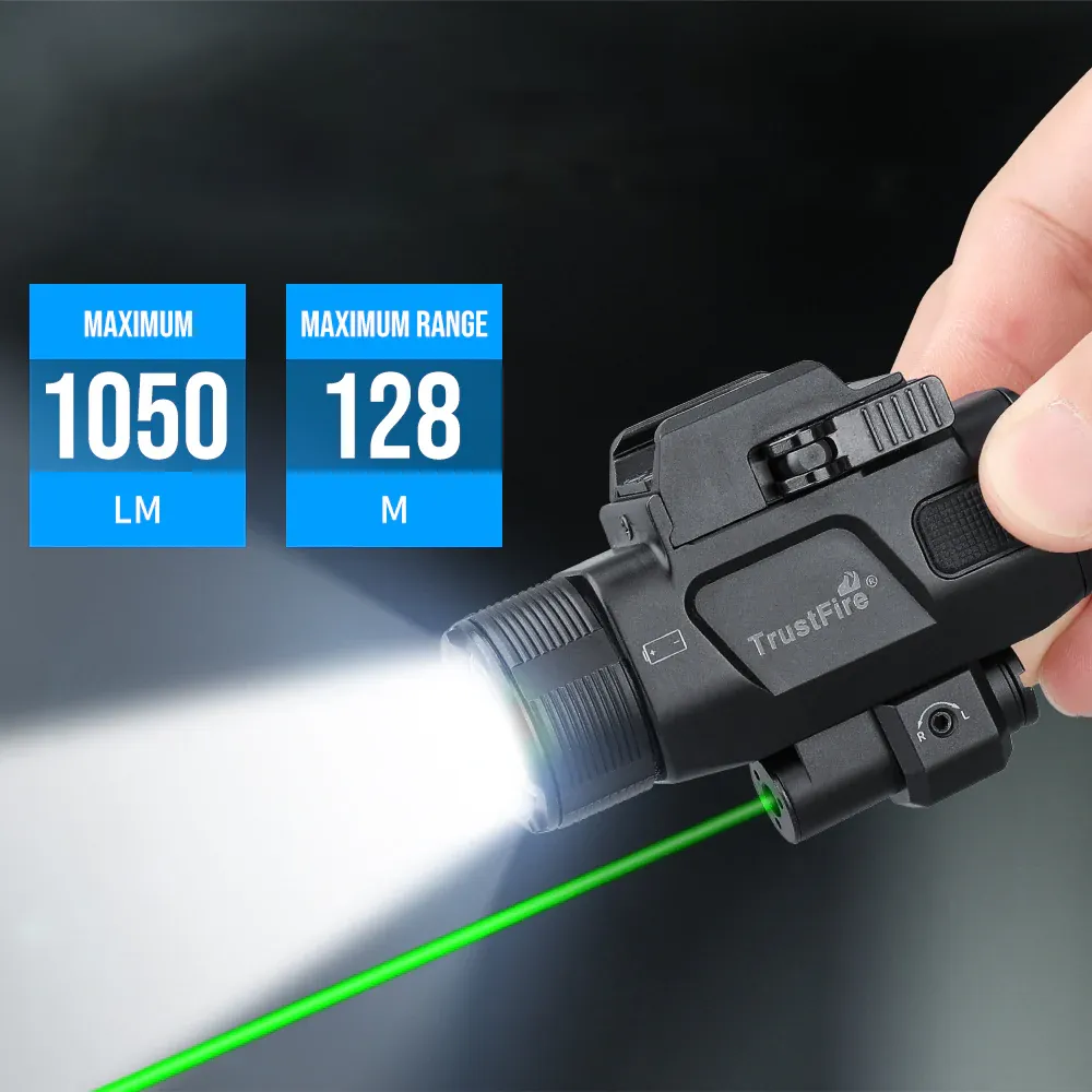 TrustFire GM07 Light and Green Laser Combo