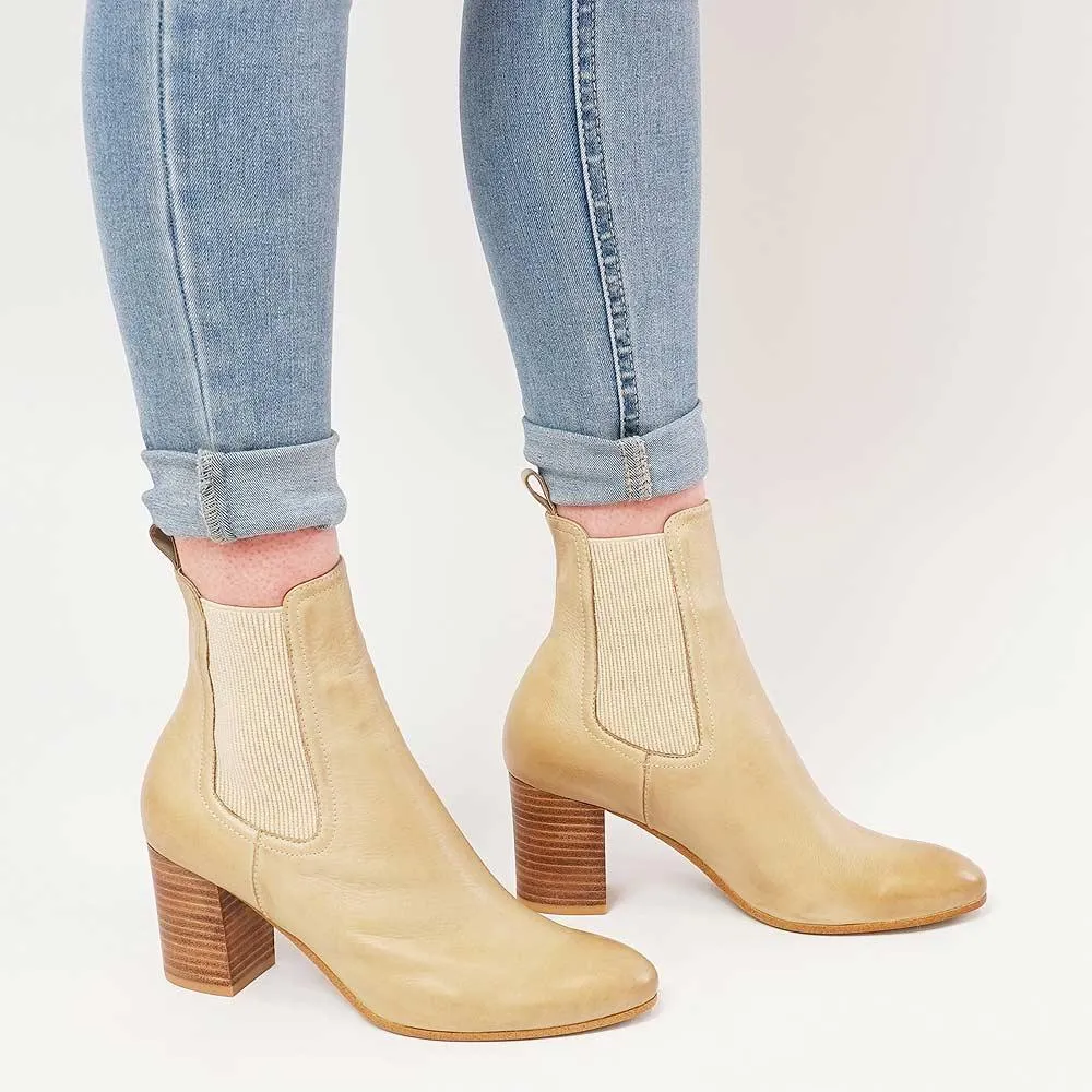 Usset Cafe Leather Chelsea Boots