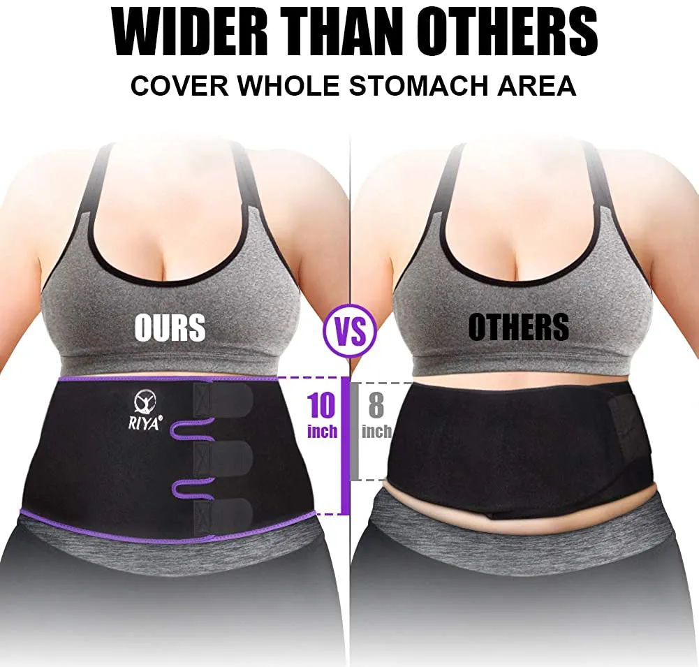 Waist Trimmer Sweat Waist Trainer Women Waist Sweat Belt Band Belly Stomach Wrap