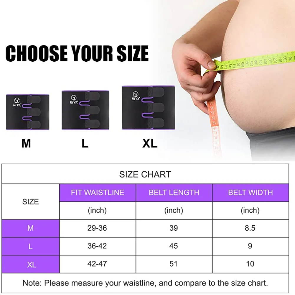 Waist Trimmer Sweat Waist Trainer Women Waist Sweat Belt Band Belly Stomach Wrap