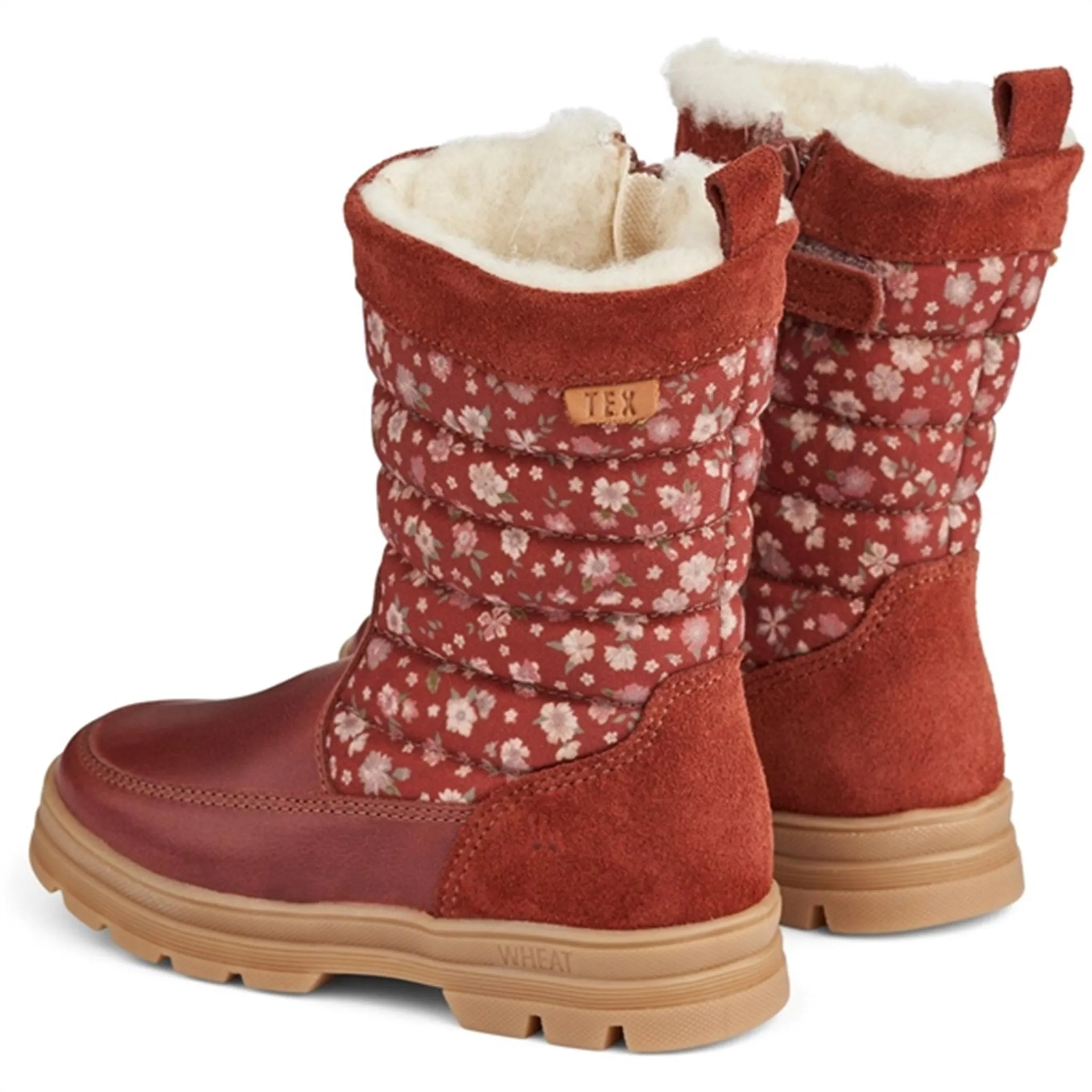 Wheat Winter Boots Koa High Tex Inside Zip Red