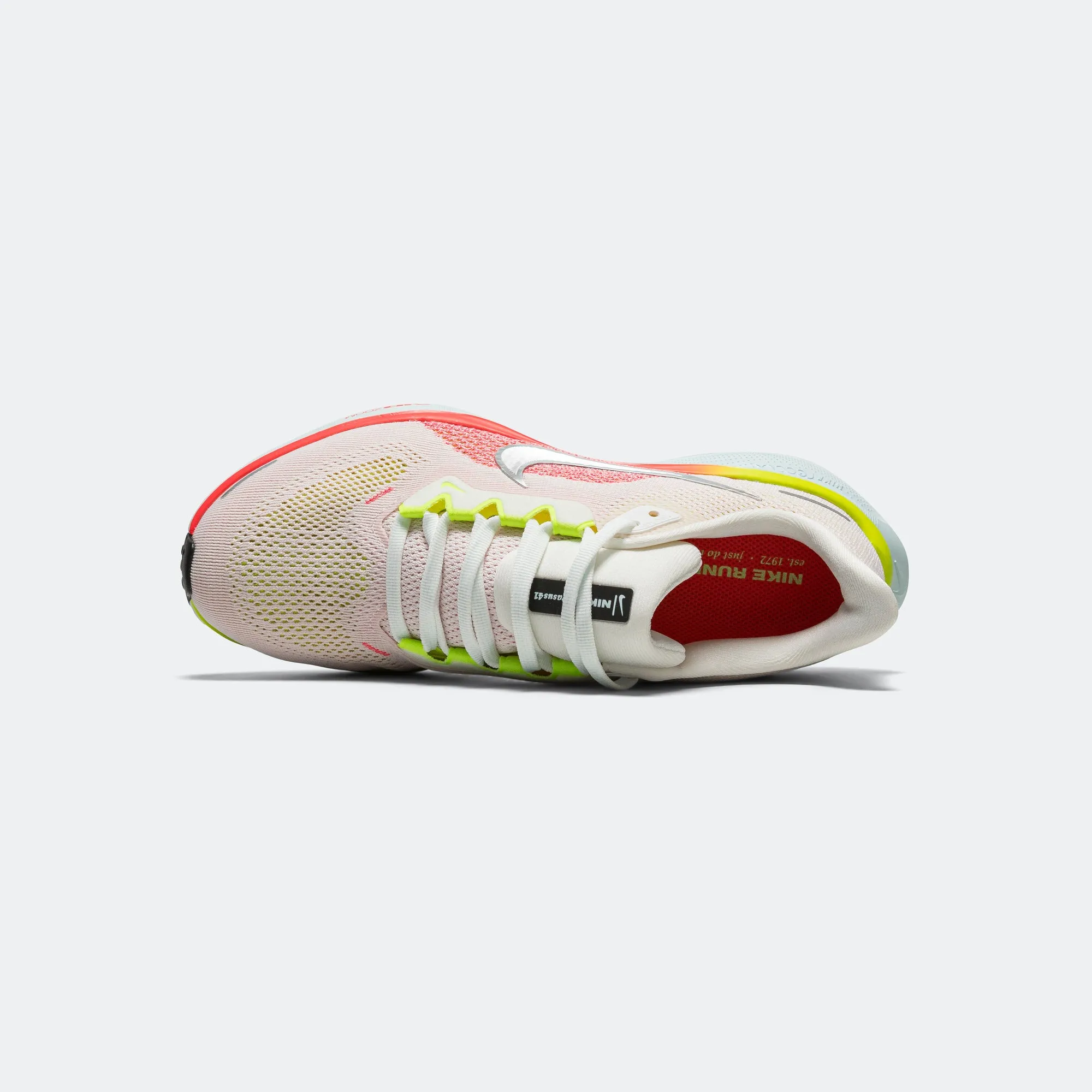 Womens Air Zoom Pegasus 41 - Summit White/Chrome-Bright Crimson