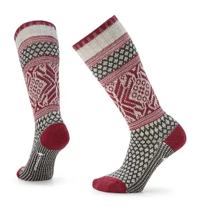 Women's Everyday Popcorn Snowflake Pattern Crew Socks