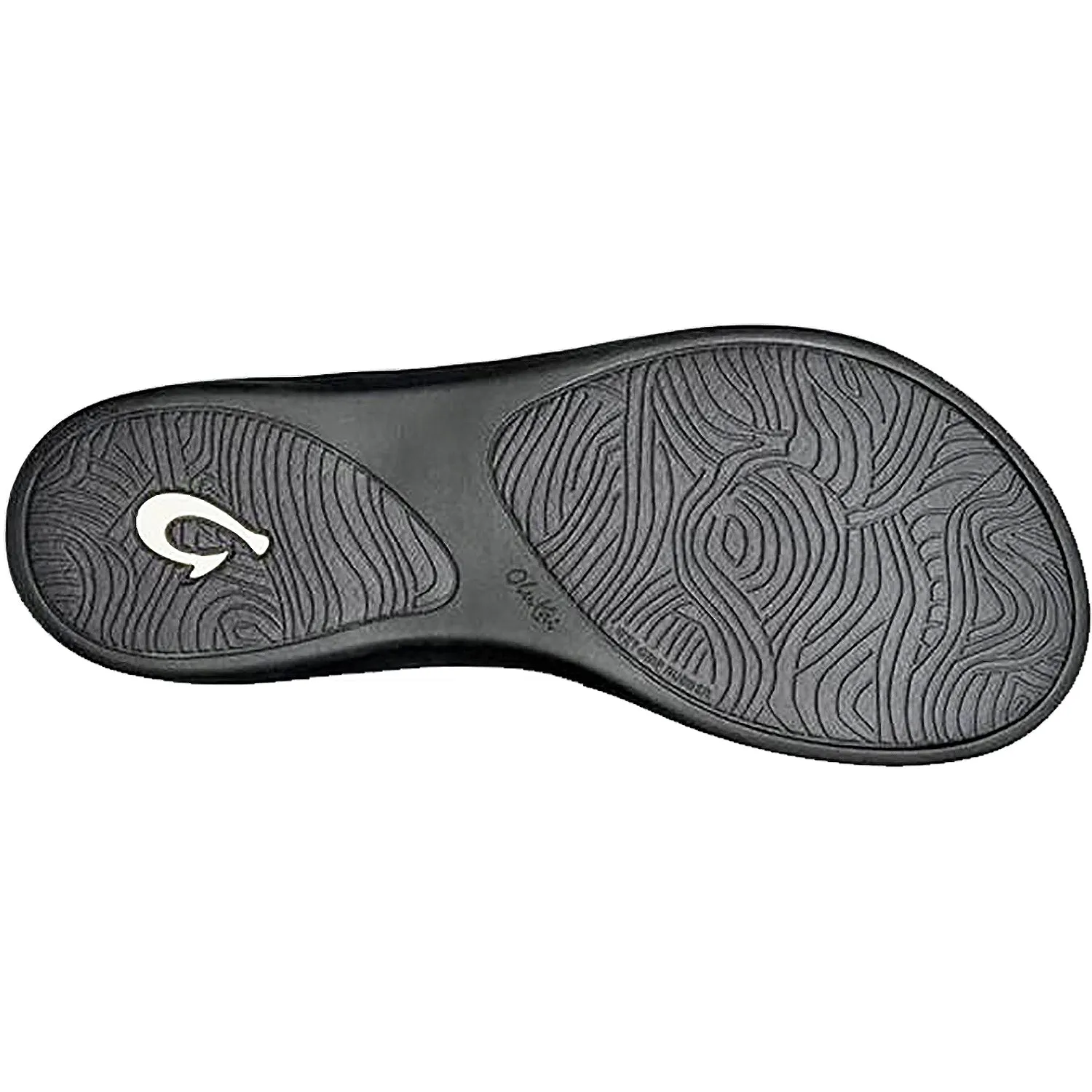 Women's OluKai Punua White/Charcoal Synthetic