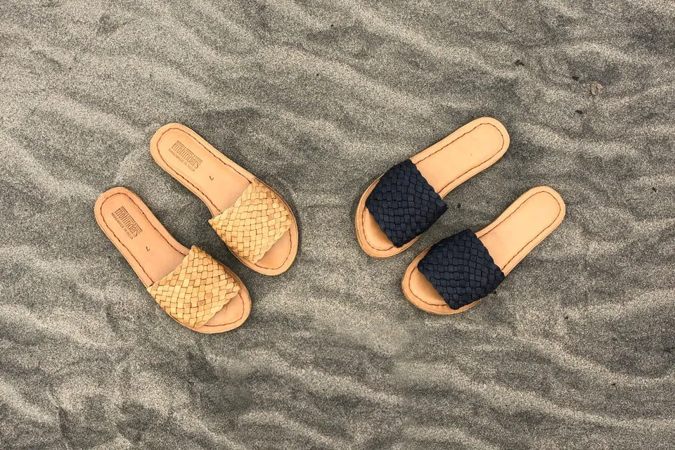 Women's Woven Sandal in Charcoal by Mohinders