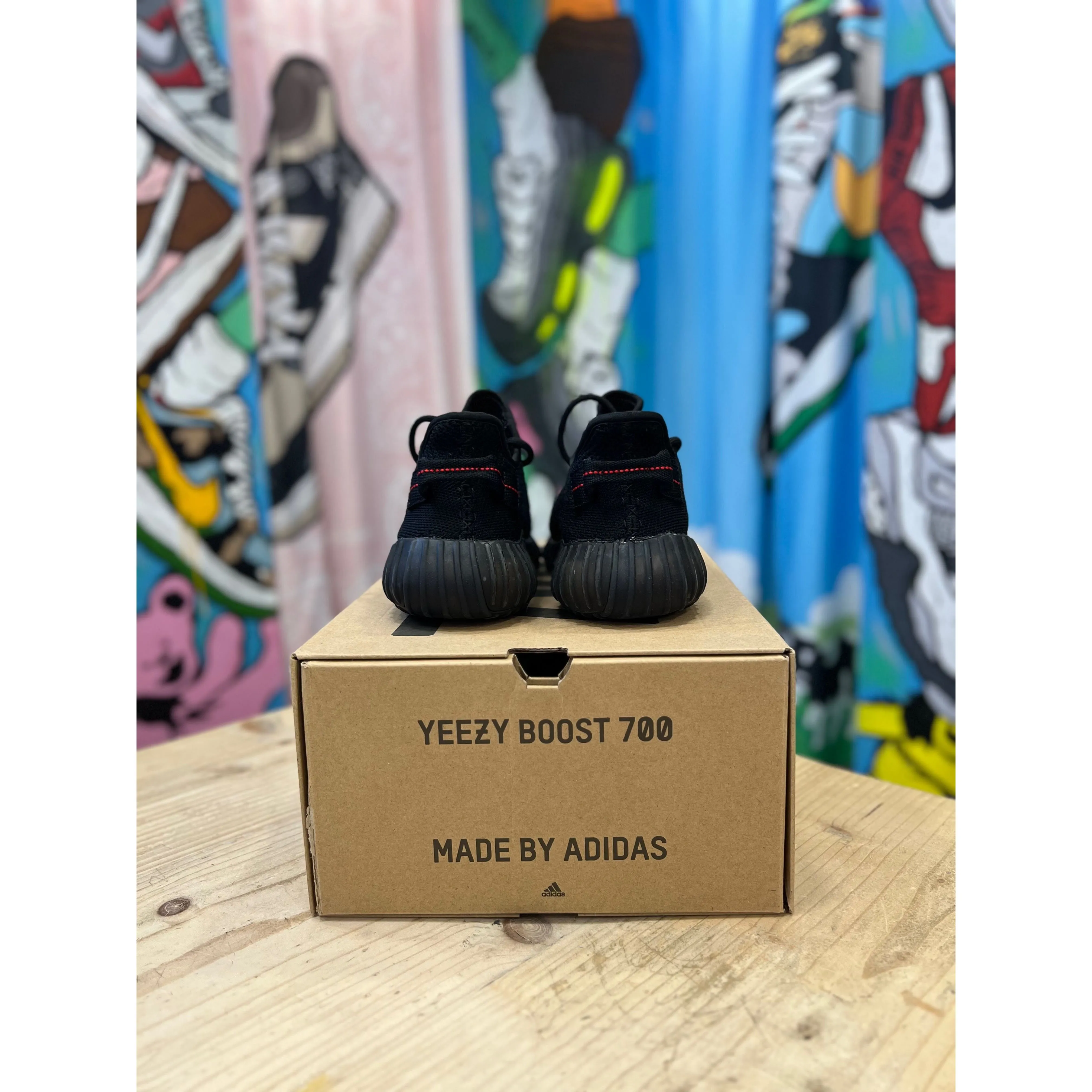 Yeezy 350 V2 Bred Black Red UK 4.5