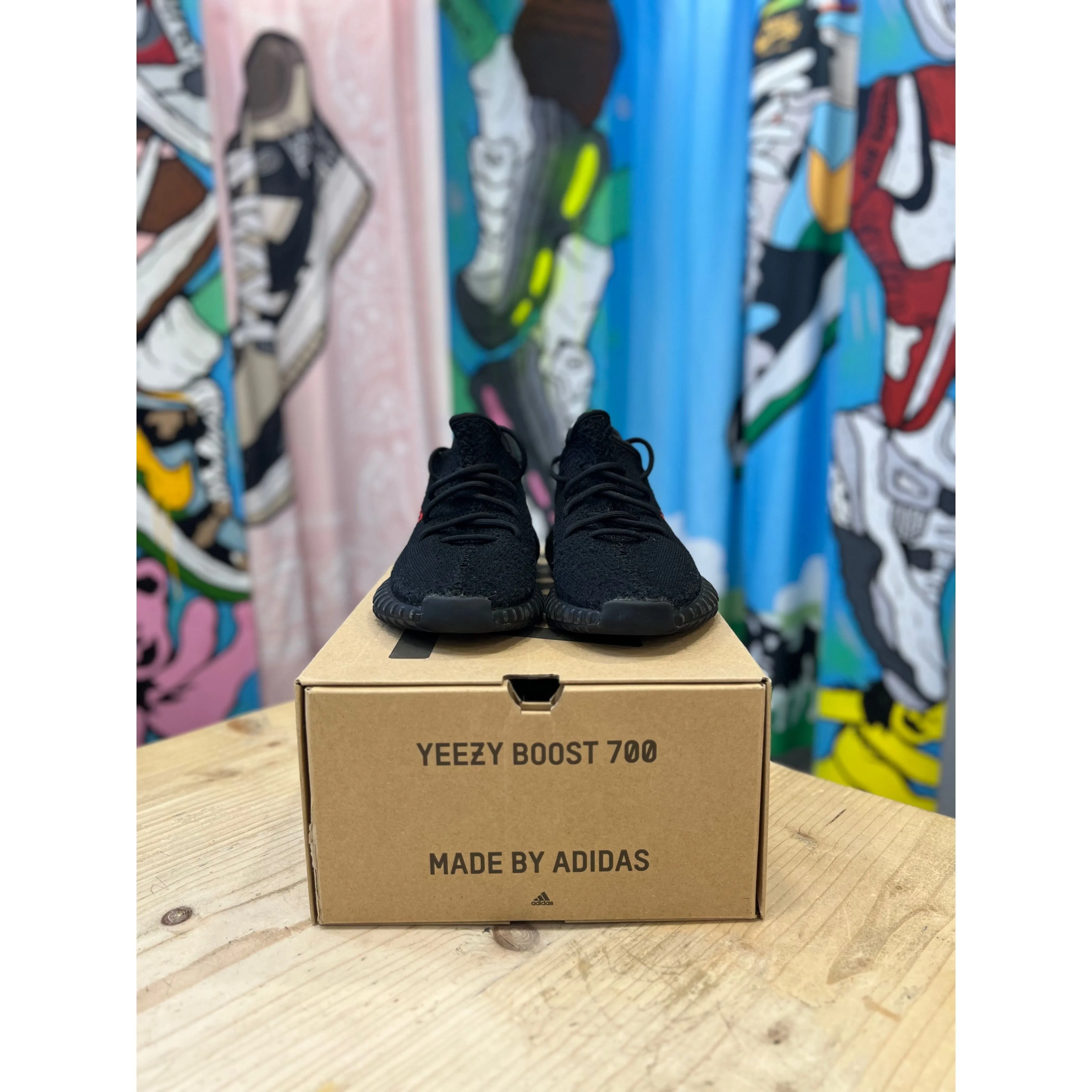 Yeezy 350 V2 Bred Black Red UK 4.5